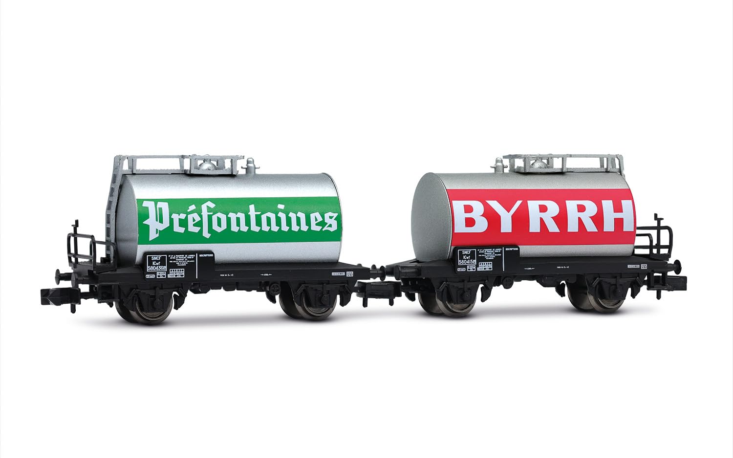 Arnold HN6702 SNCF, 2-unit pack 2-axle tank wagons, "BYRRH", ep. IV for adults and collectors