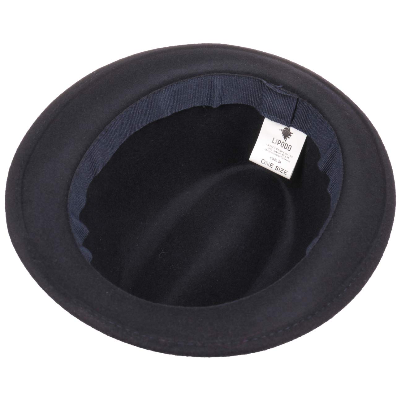 Lipodo Kids Wool Felt Trilby Hat Fedora (One Size - Blue) - Image 3