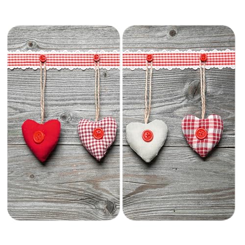 Herdabdeckplatte Universal Herzen 2er Set Herdabdeckplatte Universal Herzen 2er Set