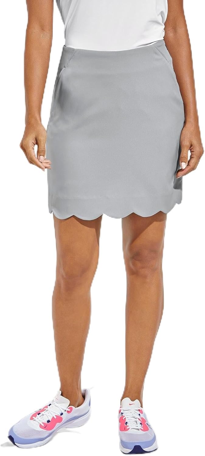 Golf Skort with Scallop Detail - UPF 50+ Sun Protection - Valorus