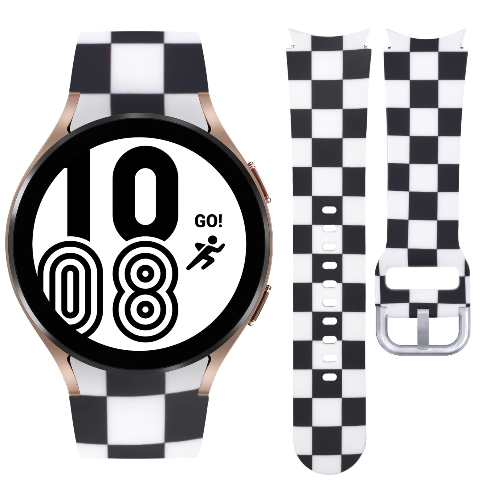 Watbro Band Compatible with Cow Marble Samsung Galaxy Watch 6 Band Classic 43mm 47mm 40mm 44mm,Galaxy Watch 5/4,Cow Marble Print Band for Galaxy Watch5 pro/Galaxy Watch4 Classic 46mm 42mm Women Men