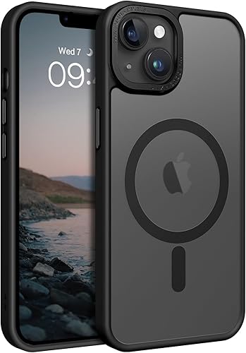 BENTOBEN Funda magnética para iPhone 13 y iPhone 14 compatible con Magsafe Funda translúcida mate para iPhone 1314, delgada, a prueba de golpes,