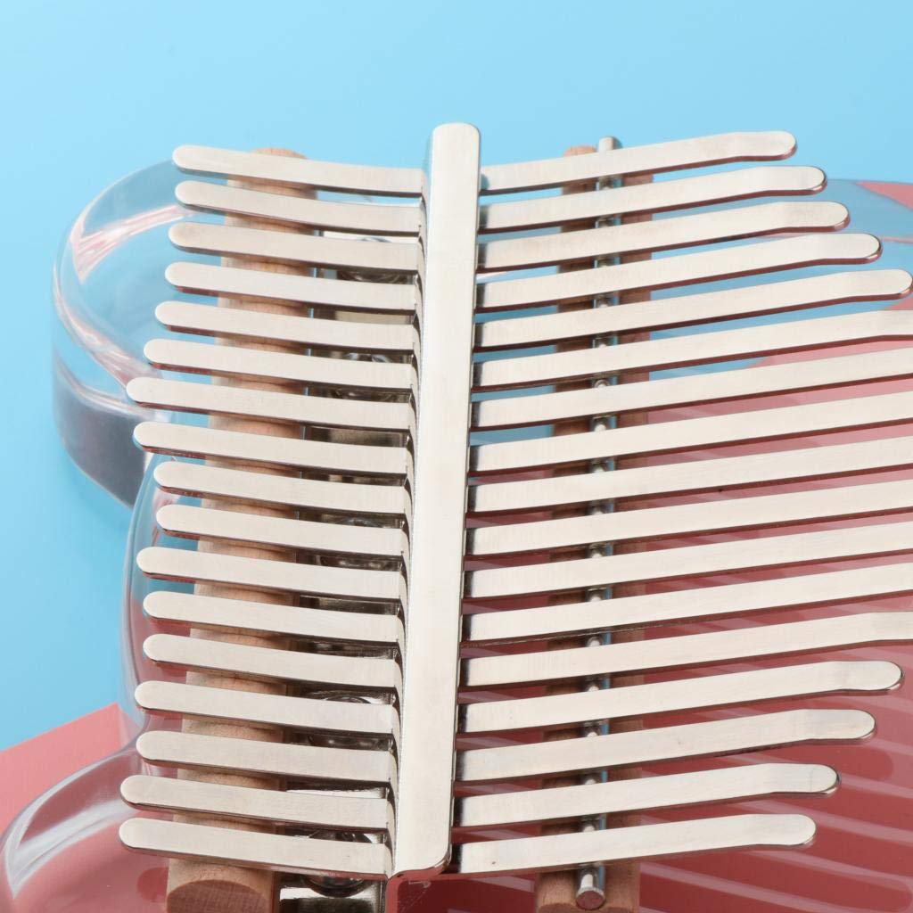 Acrilico Trasparente 17 Tasti Kalimba Pollice Pianoforte & Accordatore Martello Regalo per Studenti
