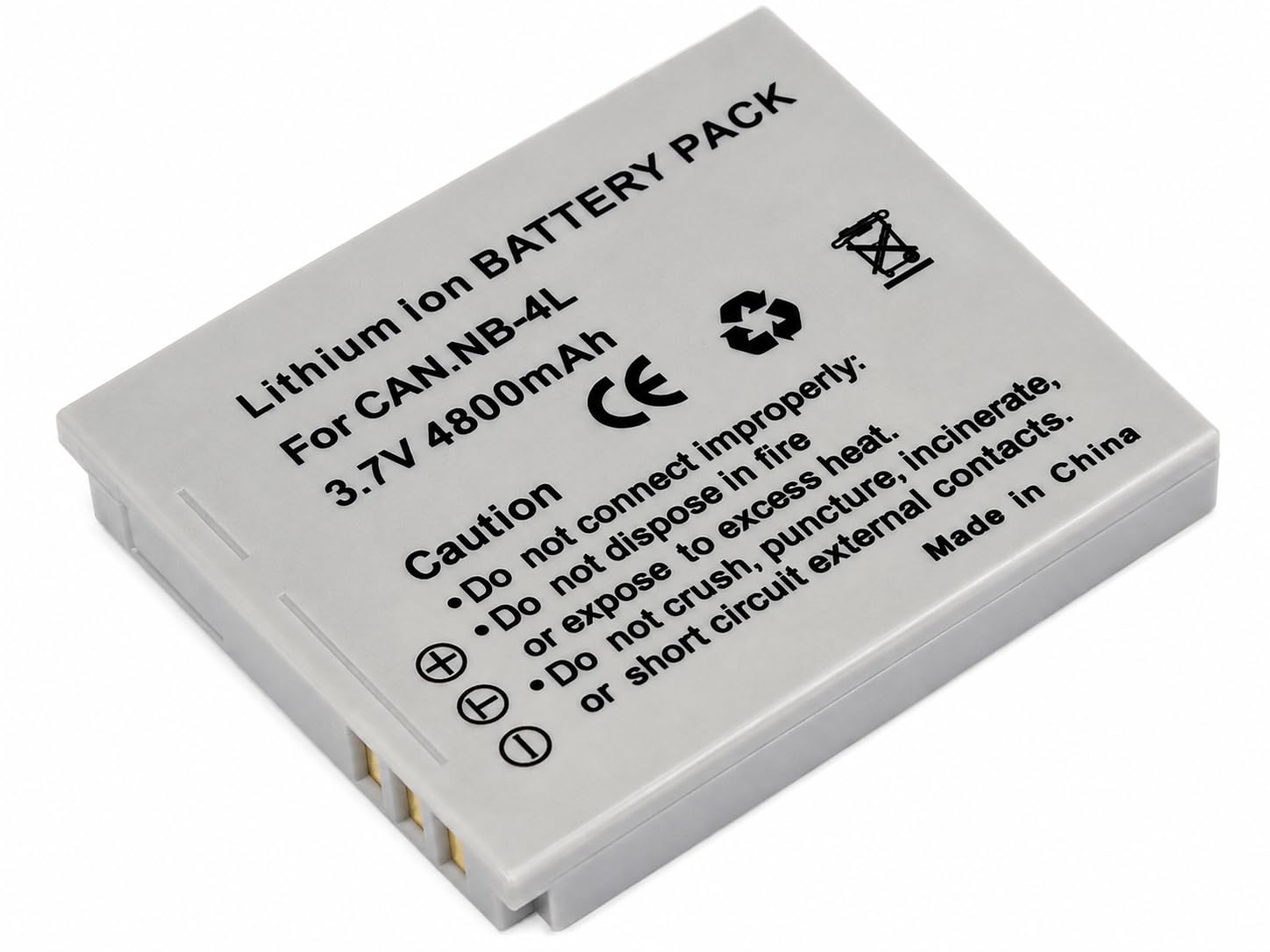 NB-4L Battery Compatible with Canon PowerShot SD30/40, SD200/300/400/430/450, SD600/630, SD750/780, SD940/960, SD1000/1100/1400, TX1, ELPH 100 300 310 331 VIXIA Cameras-image-6
