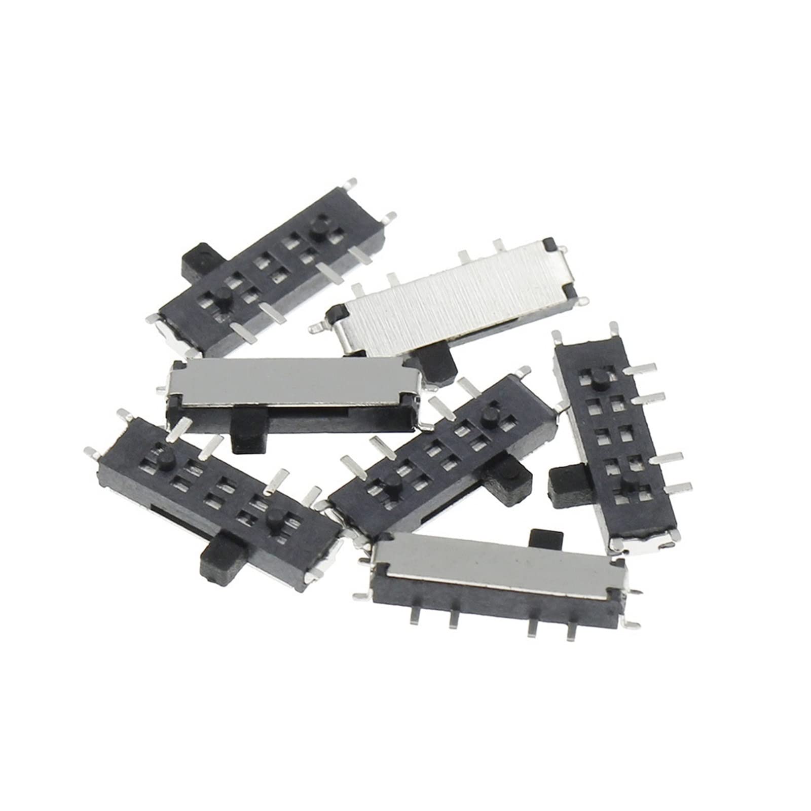 JFQOWCMP 10PCS MSK-12C03-07 8Pin Toggle Switche Micro SMD on-Off-on 1P2T Switch