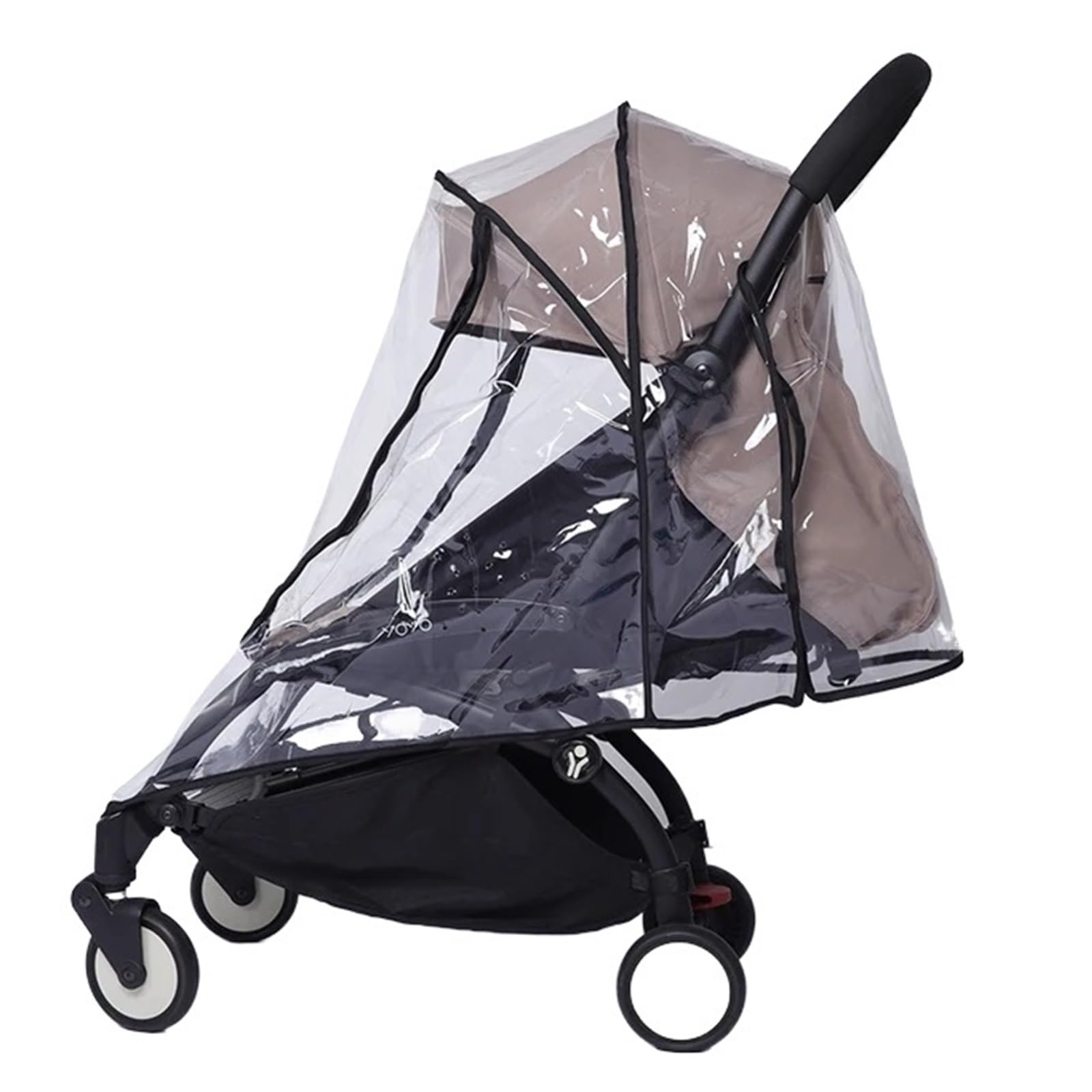 Copertura antipioggia di sicurezza in EVA for passeggino | Stile normale/doppia cerniera: protegge il passeggino dalla pioggia, dal vento e dalla neve(Regular Style)