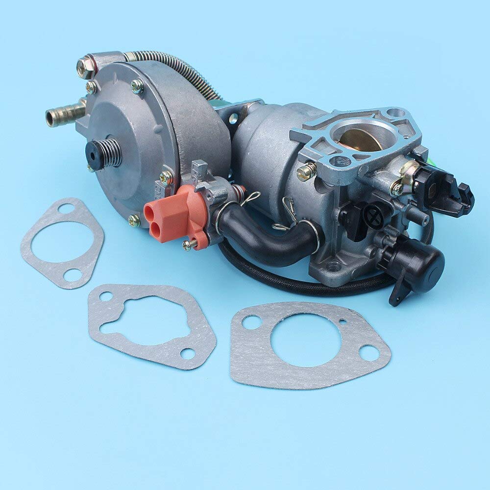 Carburador Dual Fuel Coversion Kit Auto Choke Para Honda GX390 188F/190F 4.5KW-5.5KW Generador de motor LPG/CNG/GASOLINA Carb