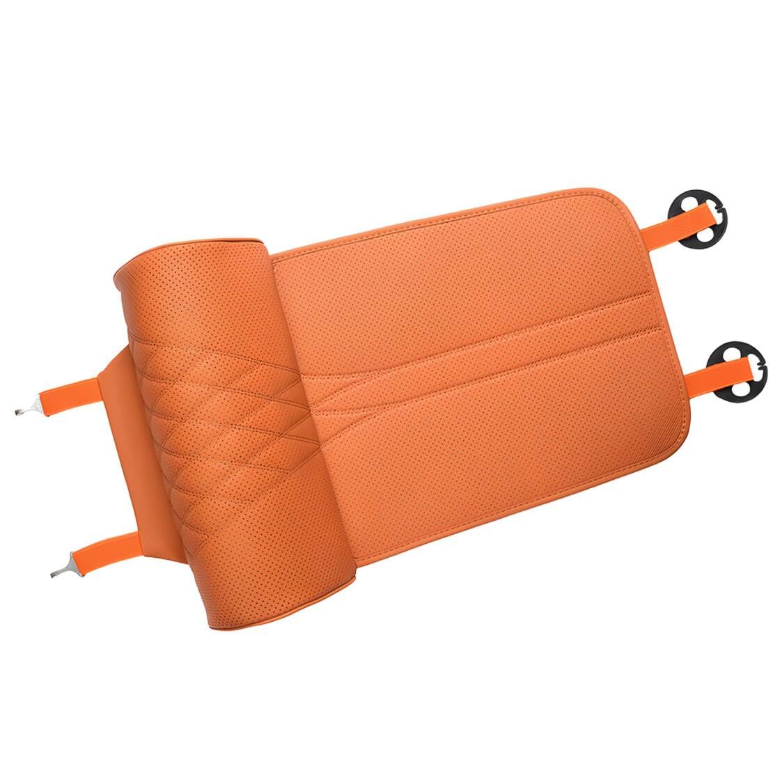 beler Funda Universal marrón Claro para cojín de Asiento de Coche, con Espuma viscoelástica y reposapiernas, para Mayor Comodidad en Viajes Largos en Cualquier época del año