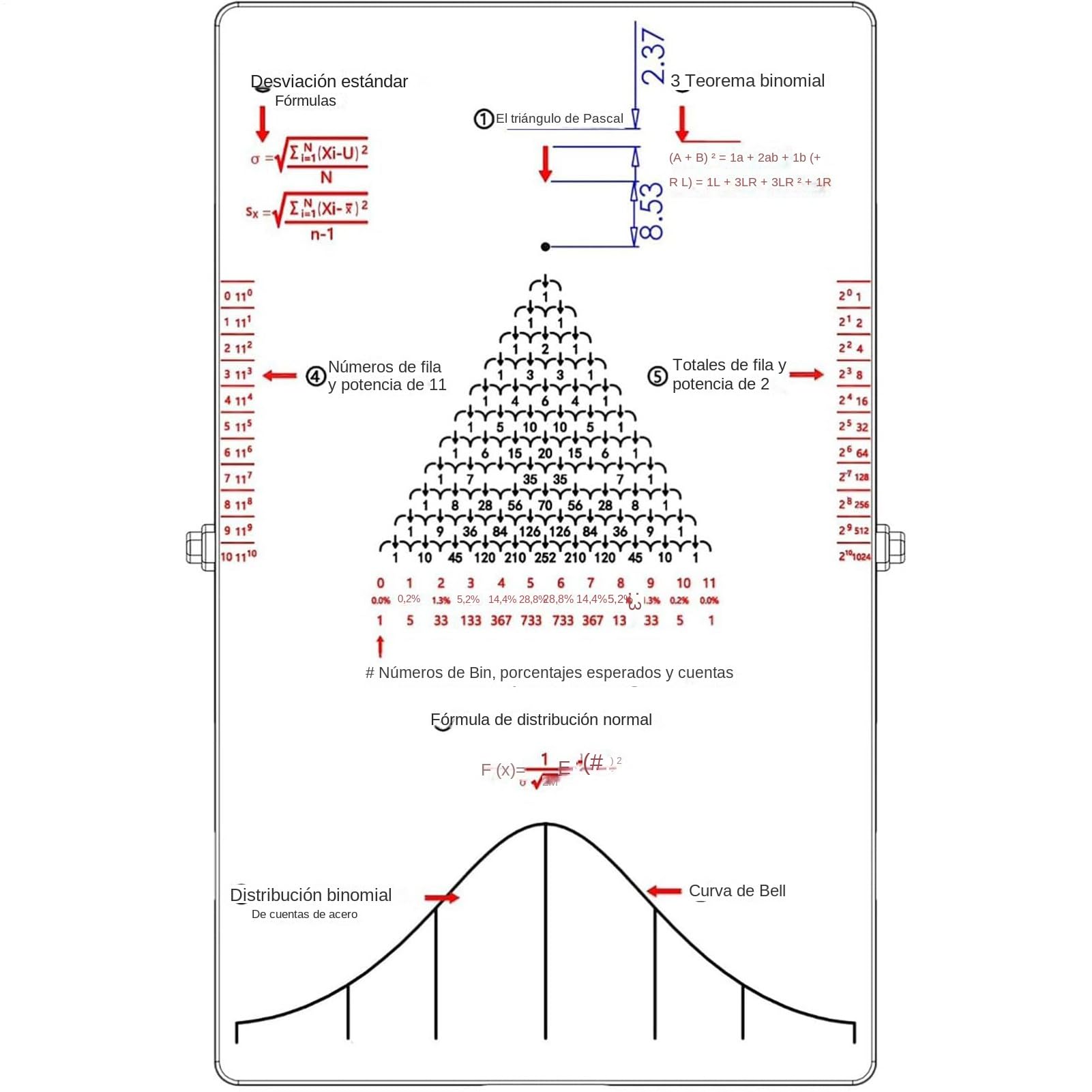 Giocattoli fisici per bambini, strumento didattico di fisica | Tabellone dimostrativo di probabilità per educatori scientifici, coordinatori STEM, genitori a casa, studenti