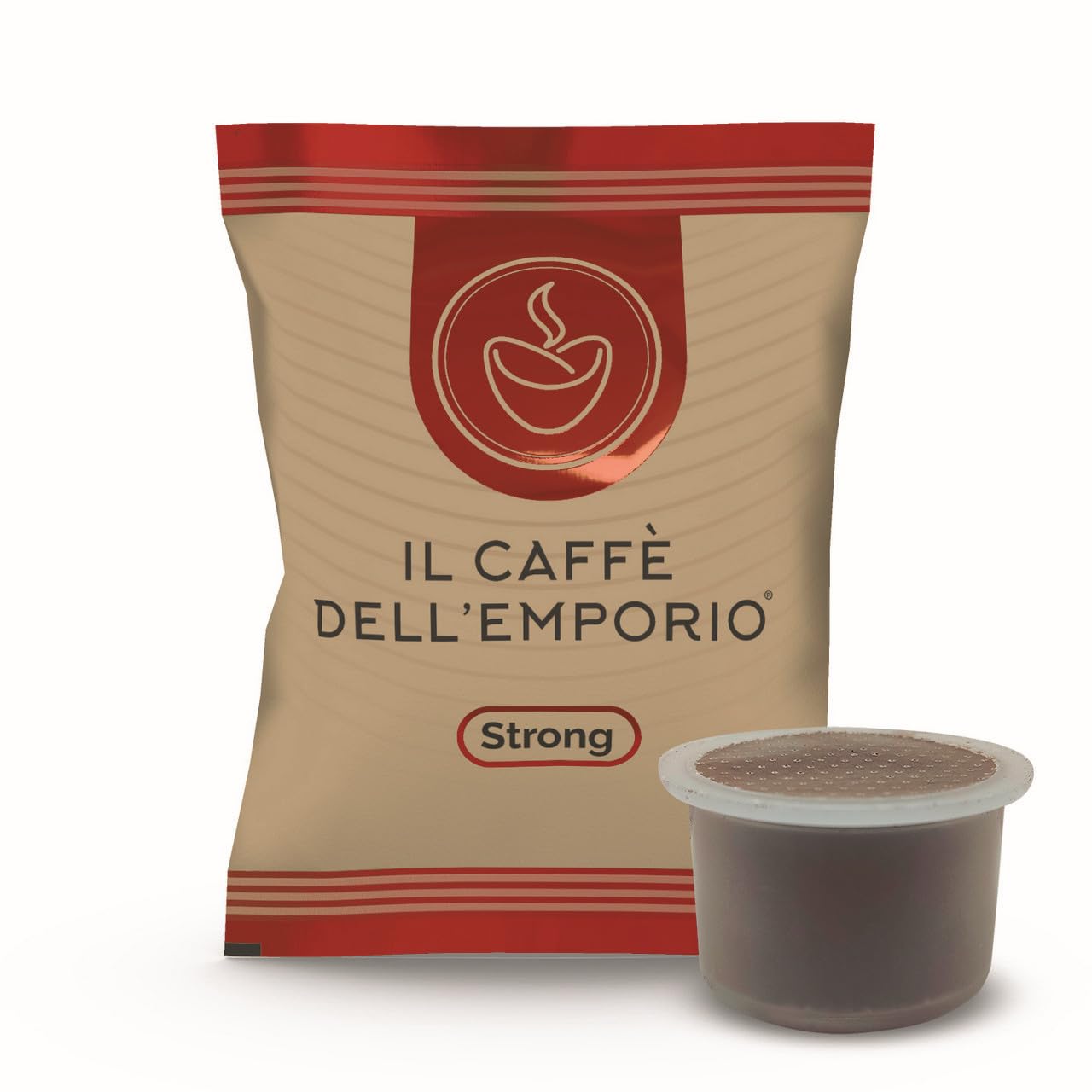 Il Caffe Dell' Emporio Compatibili con Macchine da caffè Fior Fiore Coop, Martello, Aroma Vero e Espresso Lui Miscela Strong Rossa Red (200)