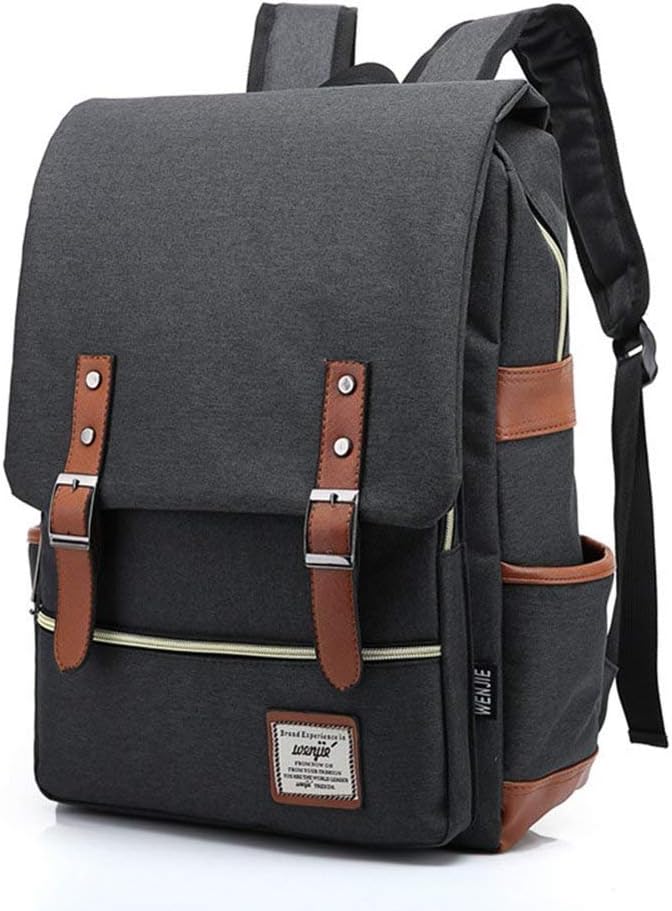 Kraptick Canvas Vintage Backpack for Laptop, For Men & Women Unisex Design, Multi-Purpose Bag, College Backpacks, Water Resistance Backpacks
