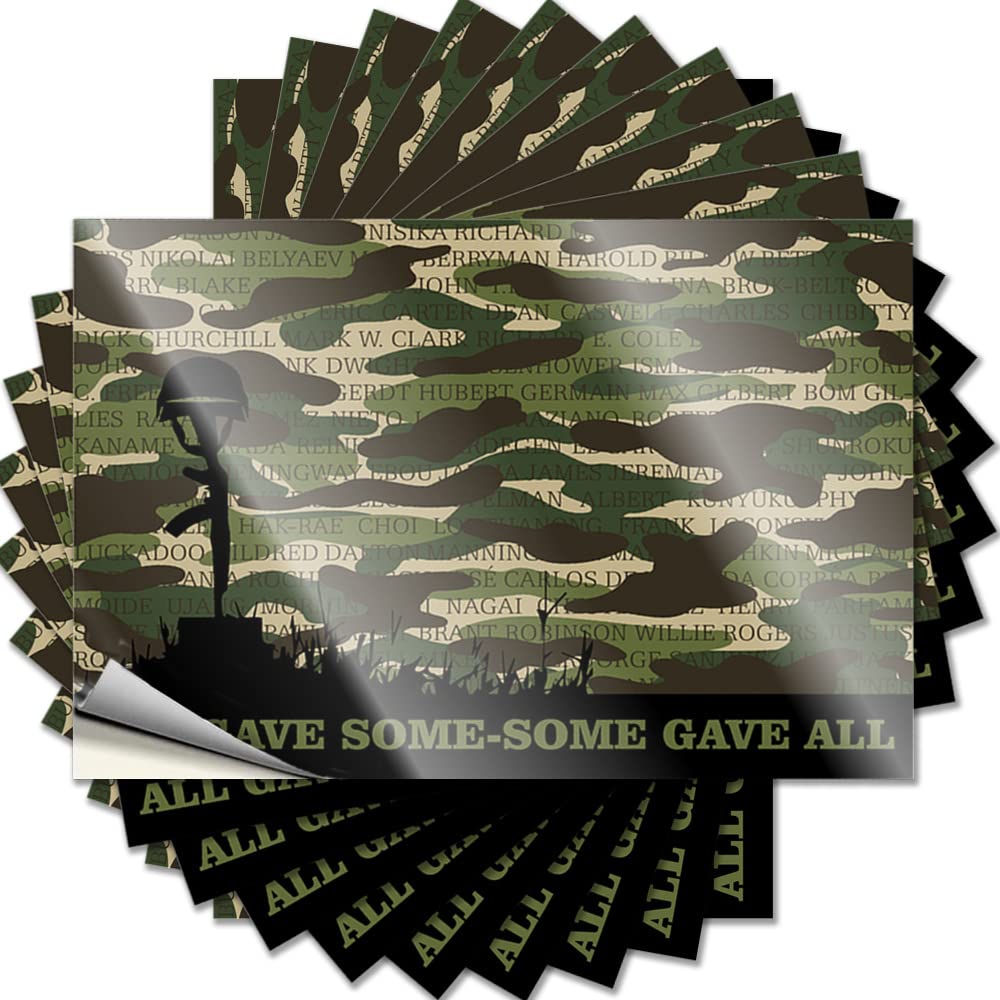 Quote Teenage | Happy Door All Gave Some Some Gave All Military for Paw(8X12CM)