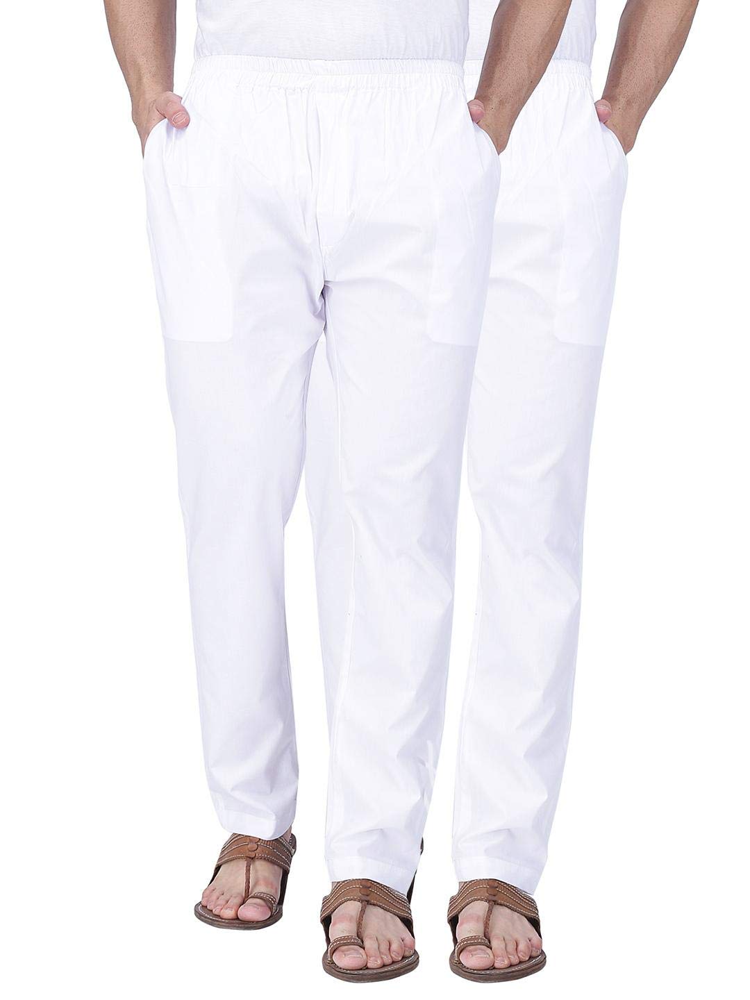 Rajubhai Hargovindas Men's Cotton Solid Pyjama Bottom Pack of 2