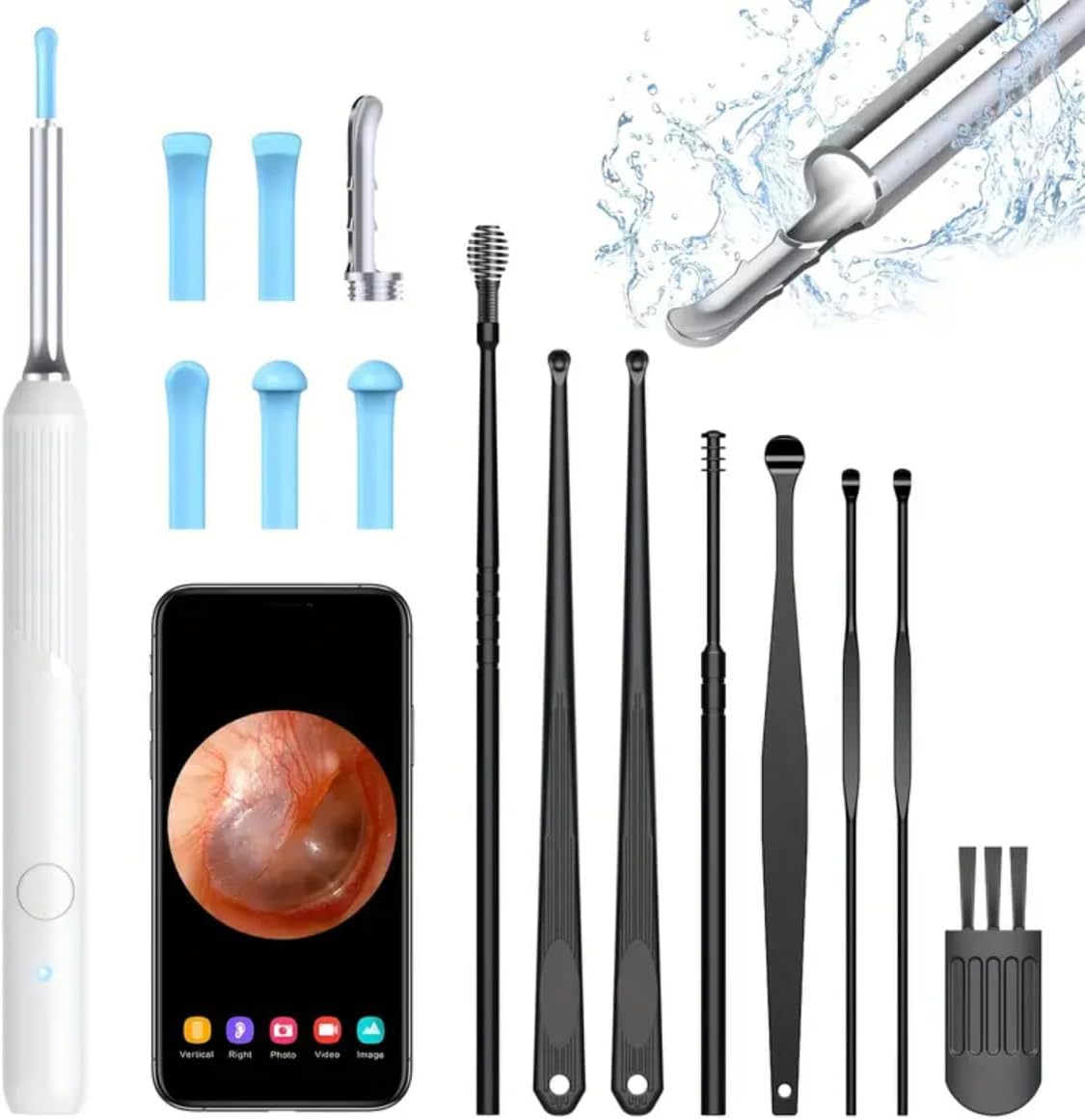 SEDLAV Ear Wax Removal Tool Camera, Earwax Removal Kit with Camera, Earwax Removal Tools, Earwax Camera 1080p, Ear Wax Removal Tool Camera (24)