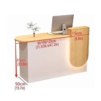 木製 LED照明付き 受付カウンター60*40*96 木製 LED照明付き 受付カウンター60*40*96