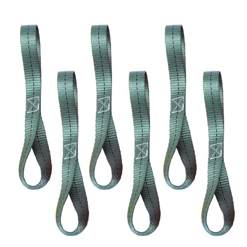 KODIAK STRAPS Cinghie Di Fissaggio Morbide (6 Pezzi): Anelli Protettivi 2,5x30,5 Cm Per ATV, Moto, Scooter, Capacità 2 Kg - 3