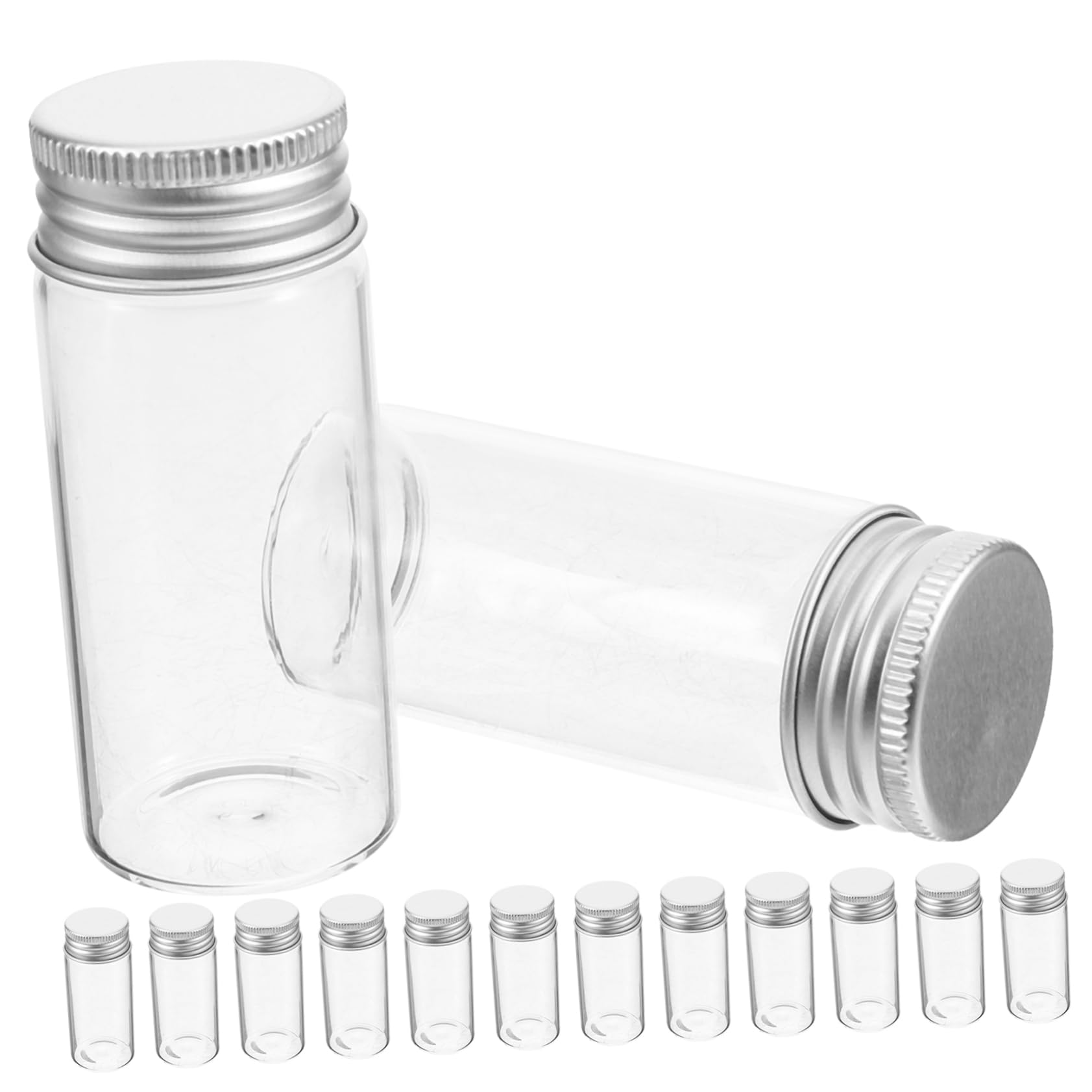 MAGICLULU 24stücke Glas Reagenzgläser Mit Deckel Klare Fläschchen Für Wissenschaftliche Experimente Und Partydekorationen Aus Glas Für Hohe Transparenz Und Langlebigkeit