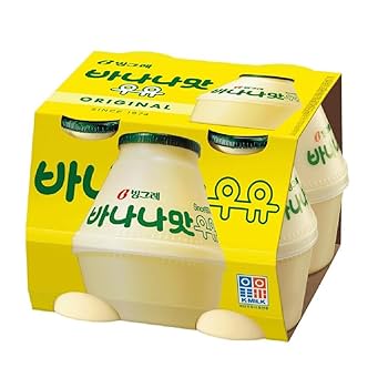 Amazon.co.jp: Korean Original Banana Milk Set of 6 : Food