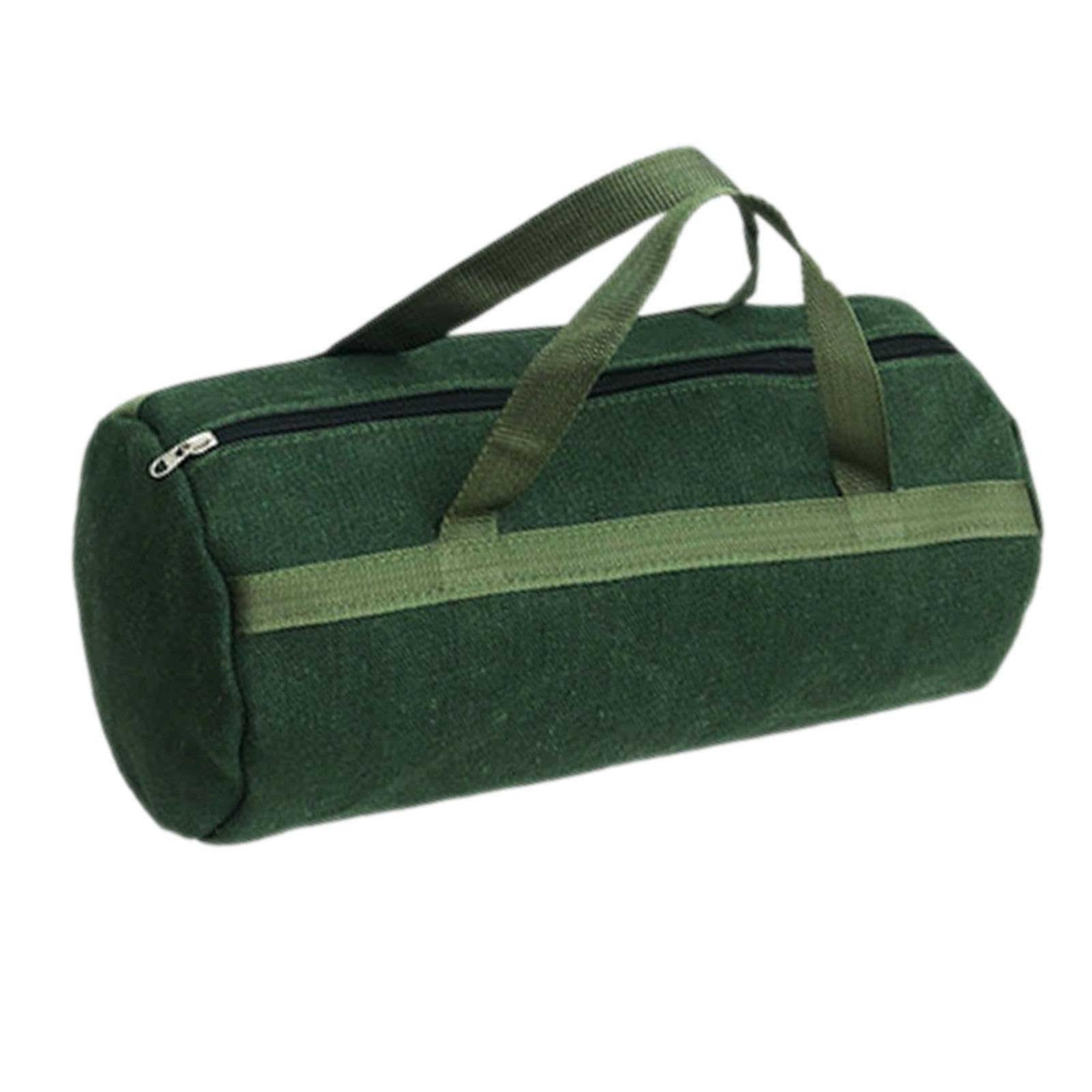 Canvas Tool Storage Bag Zipper Tool Pouch Wide Mouth Opening for Electrician 35x13cm-image-38