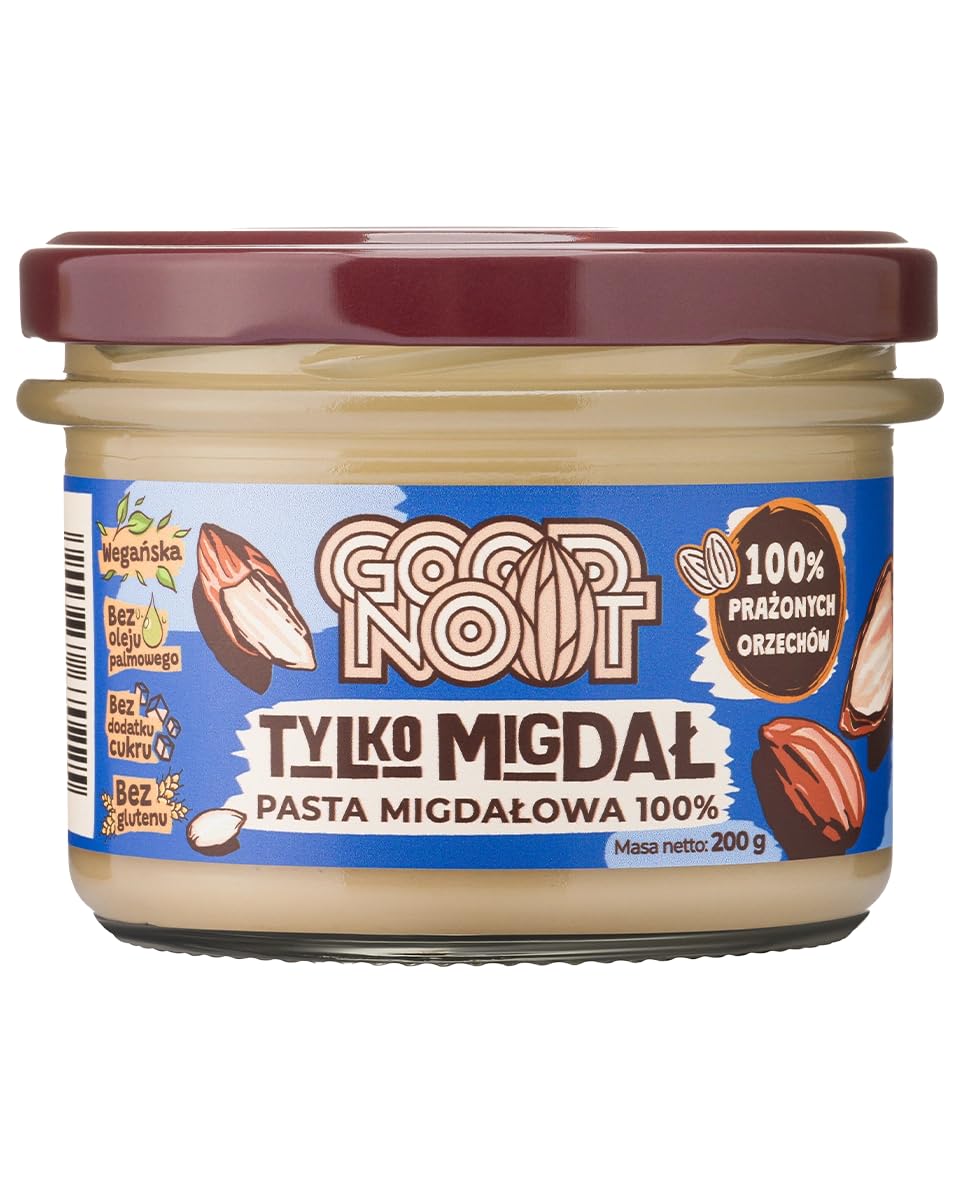 Pasta migdałowa 100% TYLKO MIGDAŁ 200g Good Noot