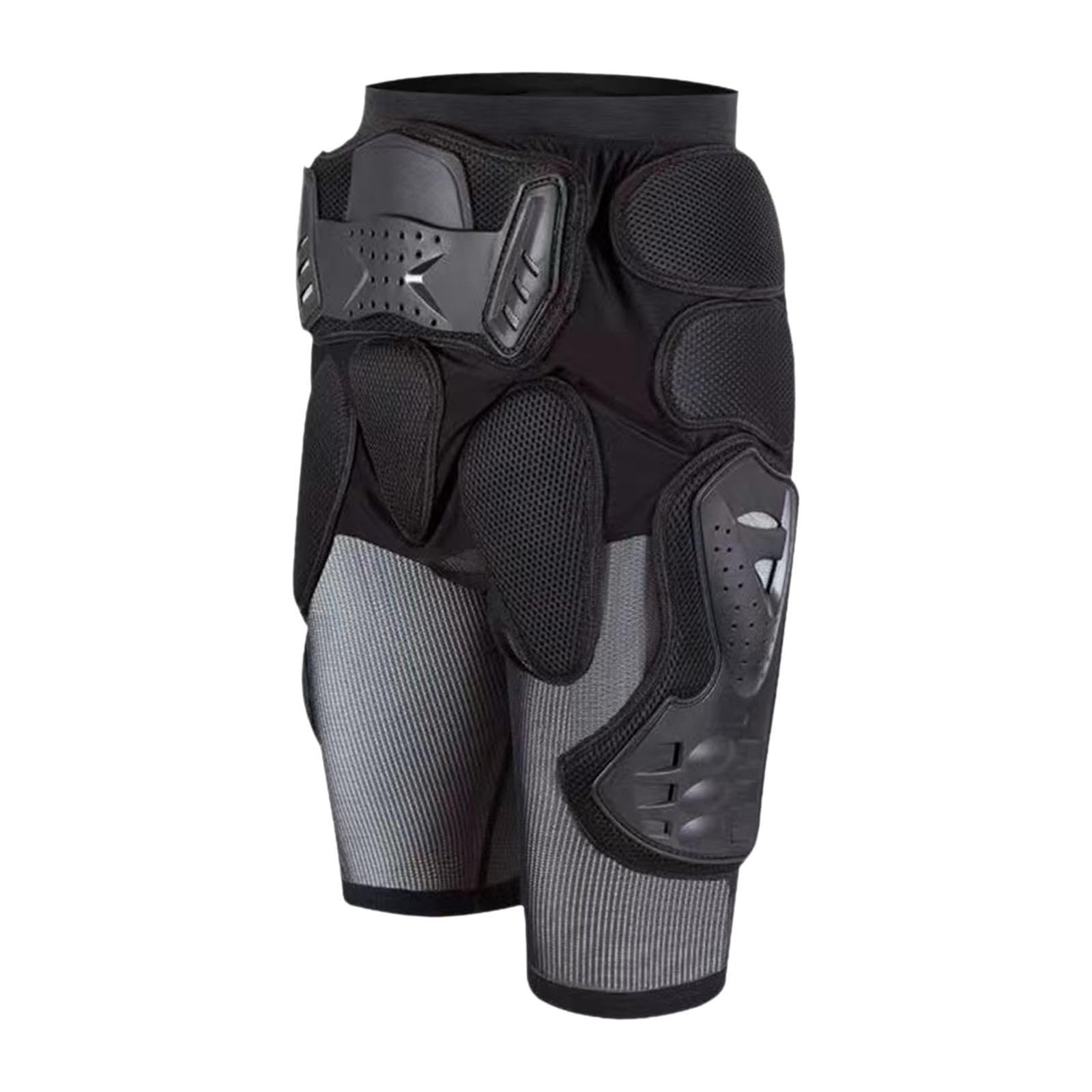 Dickly Protective Padded Shorts Hip Leg Protection Impact Resistance Comfortable Cycling Short Pants for ATV Motocross Snowboarding, 5XL