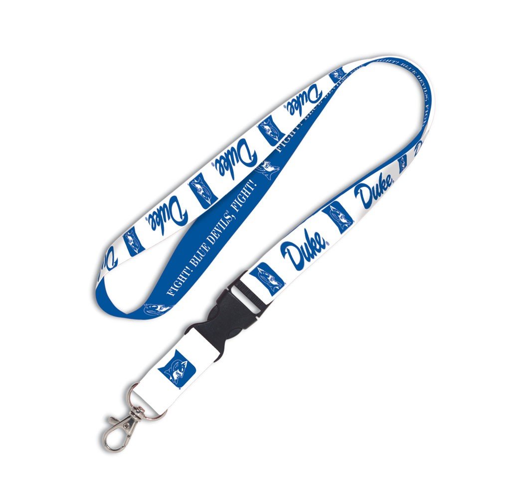 Duke Blue Devils WinCraft Blue White Snap Buckle NCAA Licensed Lanyard