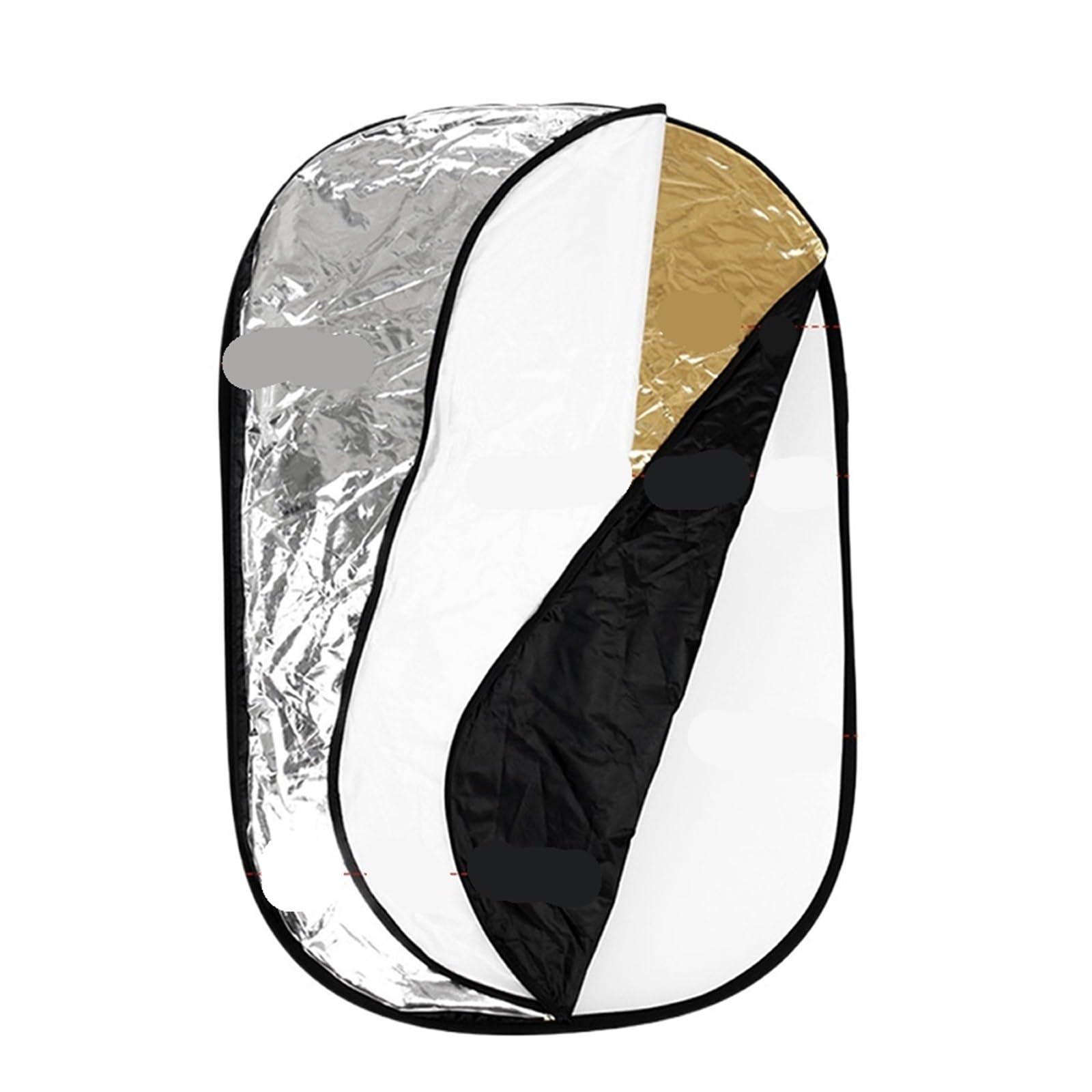 Reflector fotográfico Reflector 5 en 1 Redondo de 60/30 cm y 12 Pulgadas for fotografía, difusor de luz, Accesorio portátil for Estudio fotográfico.(120CMX90CM 5 IN 1)