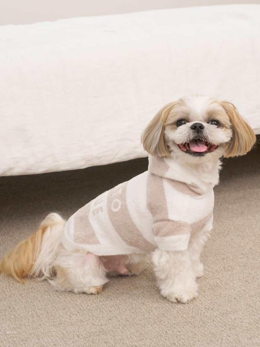 【2666】ジェラートピケ パウダーニットワンピース　CAT&DOG ピンク gelato pique（ジェラートピケ）の「【ONLINE限定】CAT&DOG