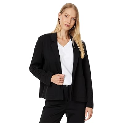 Eileen Fisher Cotton Blend Ponte Blazer Women