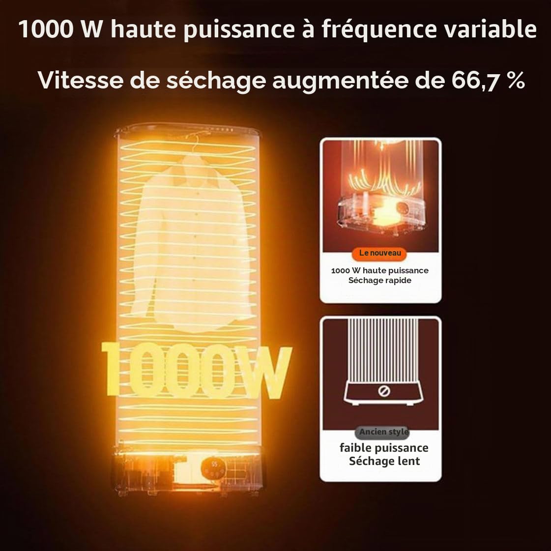 Machine À Repasser Automatique, Cuiseur Vapeur Pliable Et Sèche-Linge, Sèche-Linge, Machine De Séchage À Vapeur, Portable, Machine De Repassage Pour Vêtements Pliants Et Anti-Plis
