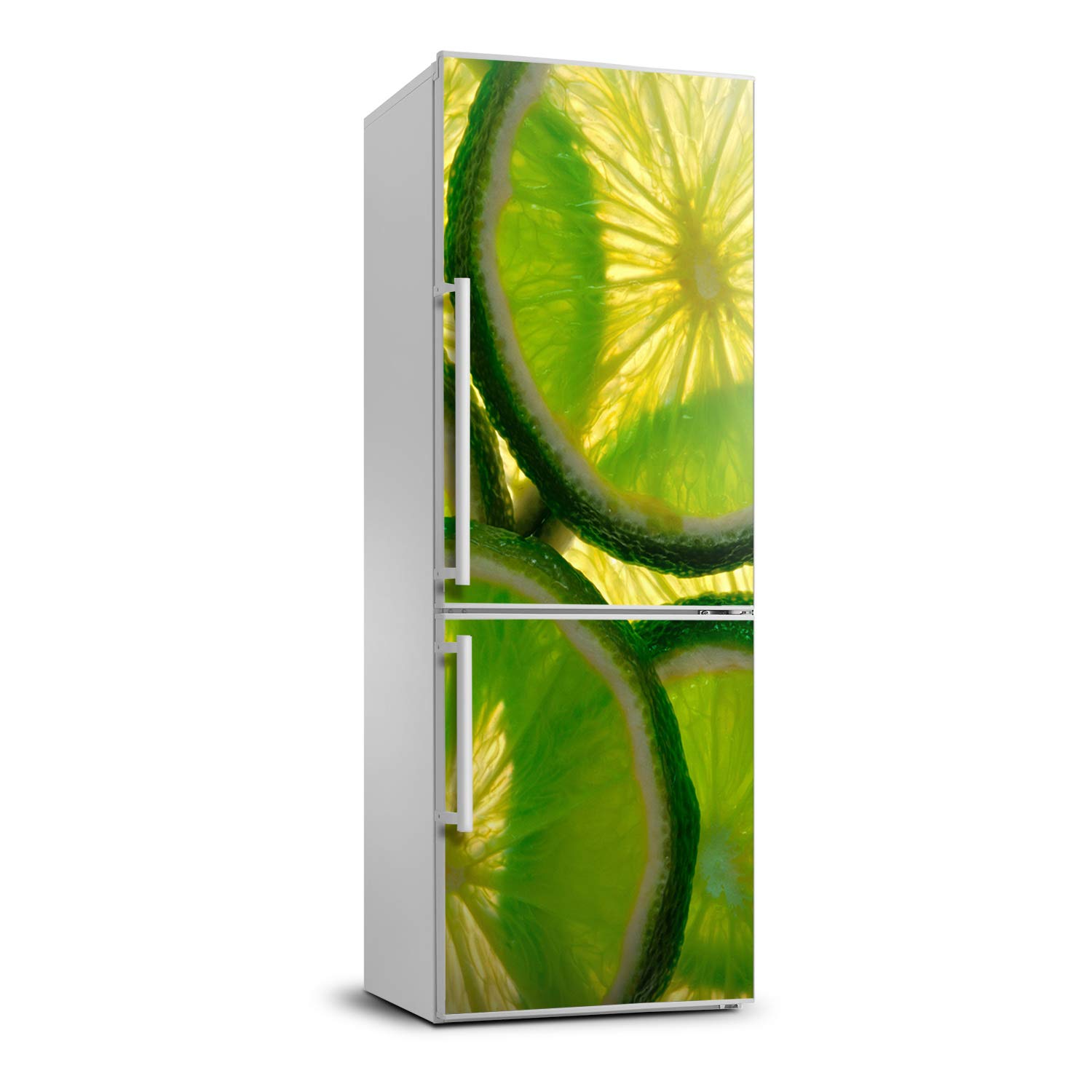 Pegatina autoadhesiva para refrigerador lavable y resistente con estampado cítrico de limones