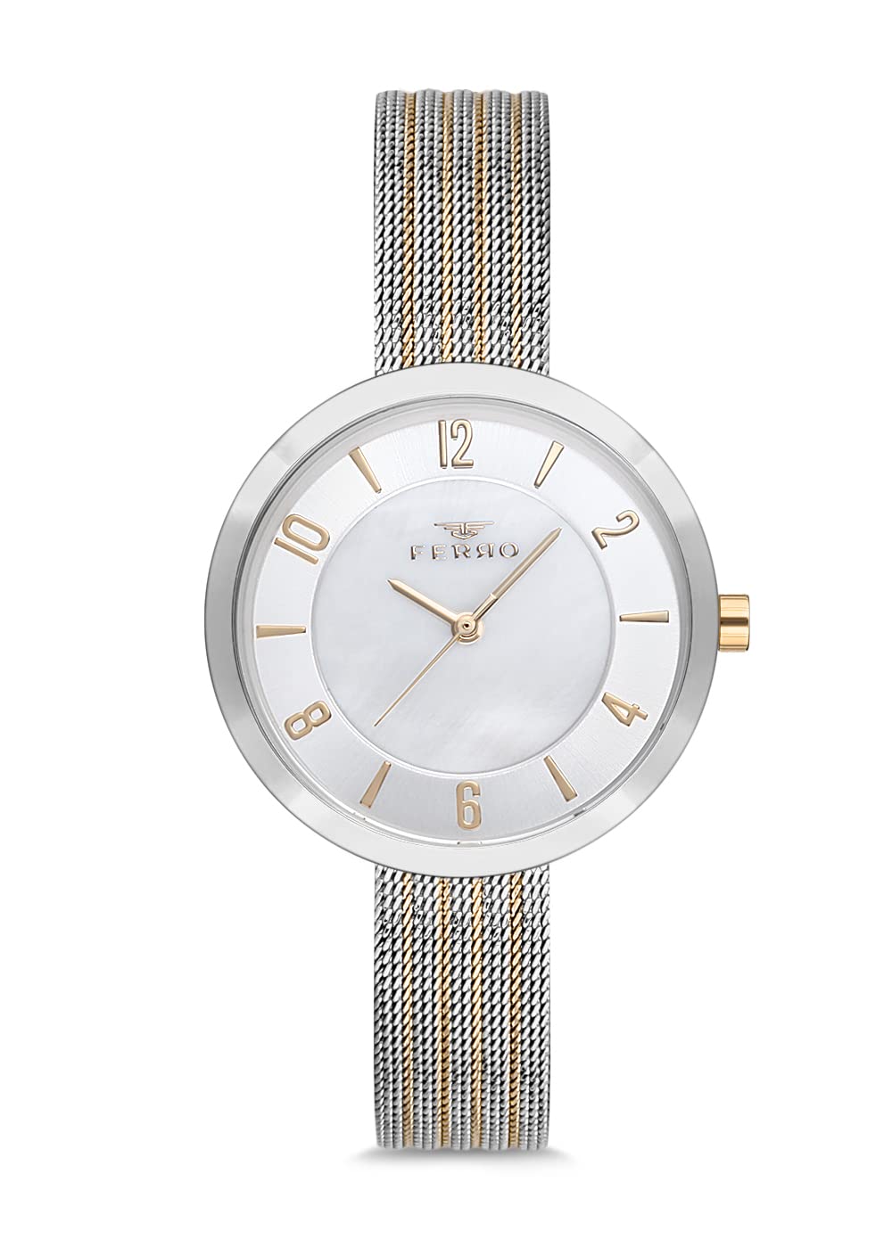 Ferro Pisa Analog White Dial Womens Watch-F1908C-1003-D (B09RPCN5LB) Amazon Price History, Amazon Price Tracker