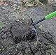 Mivos Runder Gärtnerspaten aus Gehärtetem Stahl - 110 cm - Gartenspaten mit Breite Trittkante - Grabspaten mit Ergonomischem Stiel und D-Griff - Hergestellt in der EU