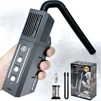 SmokeNINJA スモークニンジャ 小型フォグマシン 小型スモークマシン Amazon.co.jp: SmokeNINJA 小型煙霧機 スモークマシン 14センチ