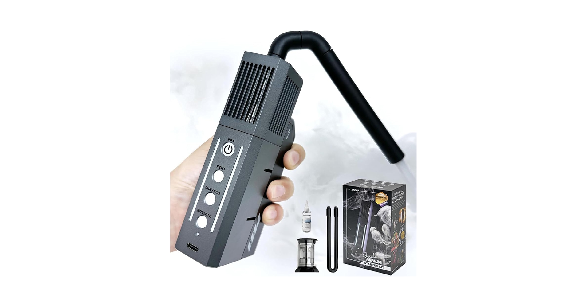 SmokeNINJA スモークニンジャ 小型フォグマシン 小型スモークマシン Amazon | PMI SmokeNINJA PRO ポータブルフォグマシン スモーク
