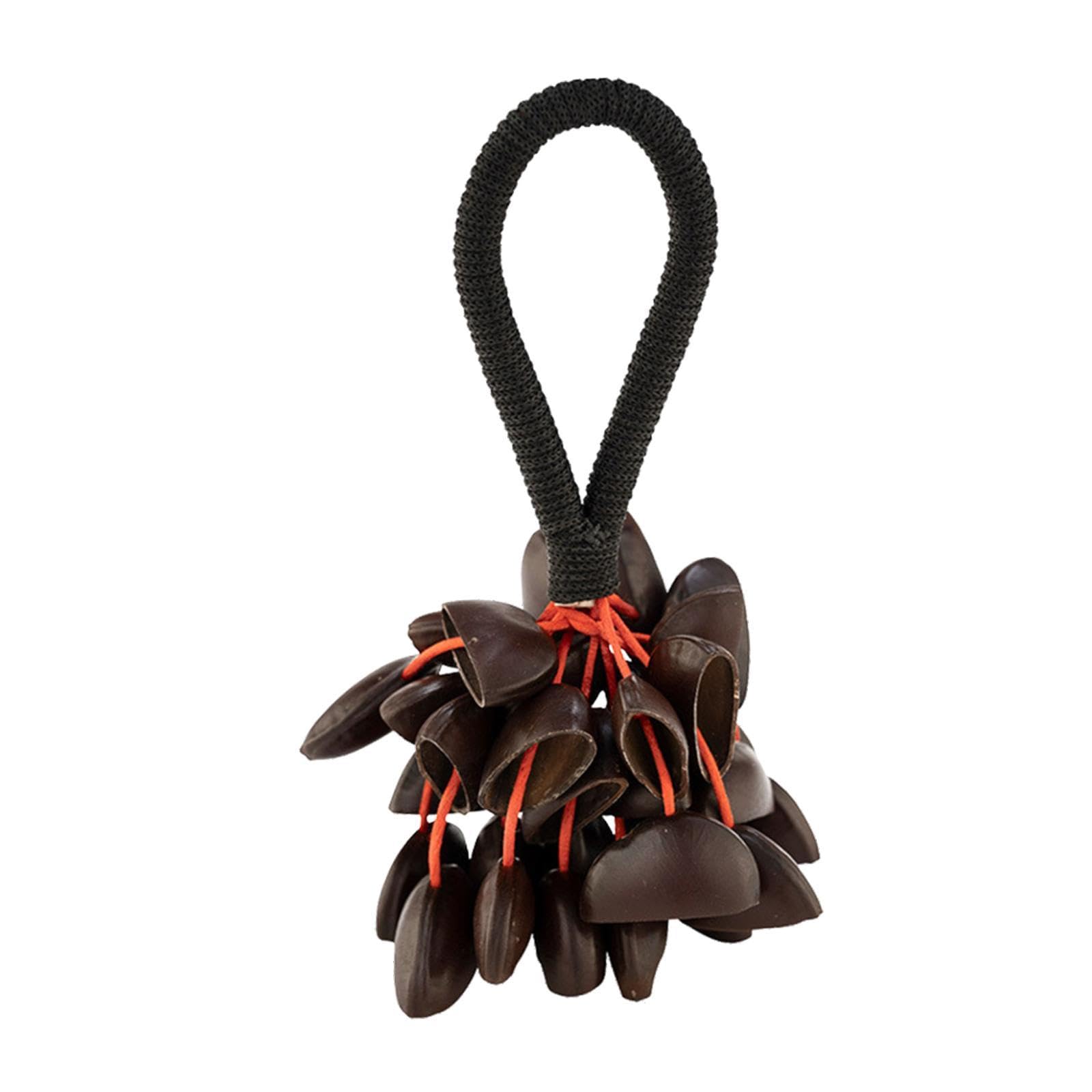 Shell Nut Shaker Percussion Instrument à Main En Bois Noix Naturelle Maracas Clochette Éducative Adaptée pour Enfants Enseignants Décoration Intérieur, D