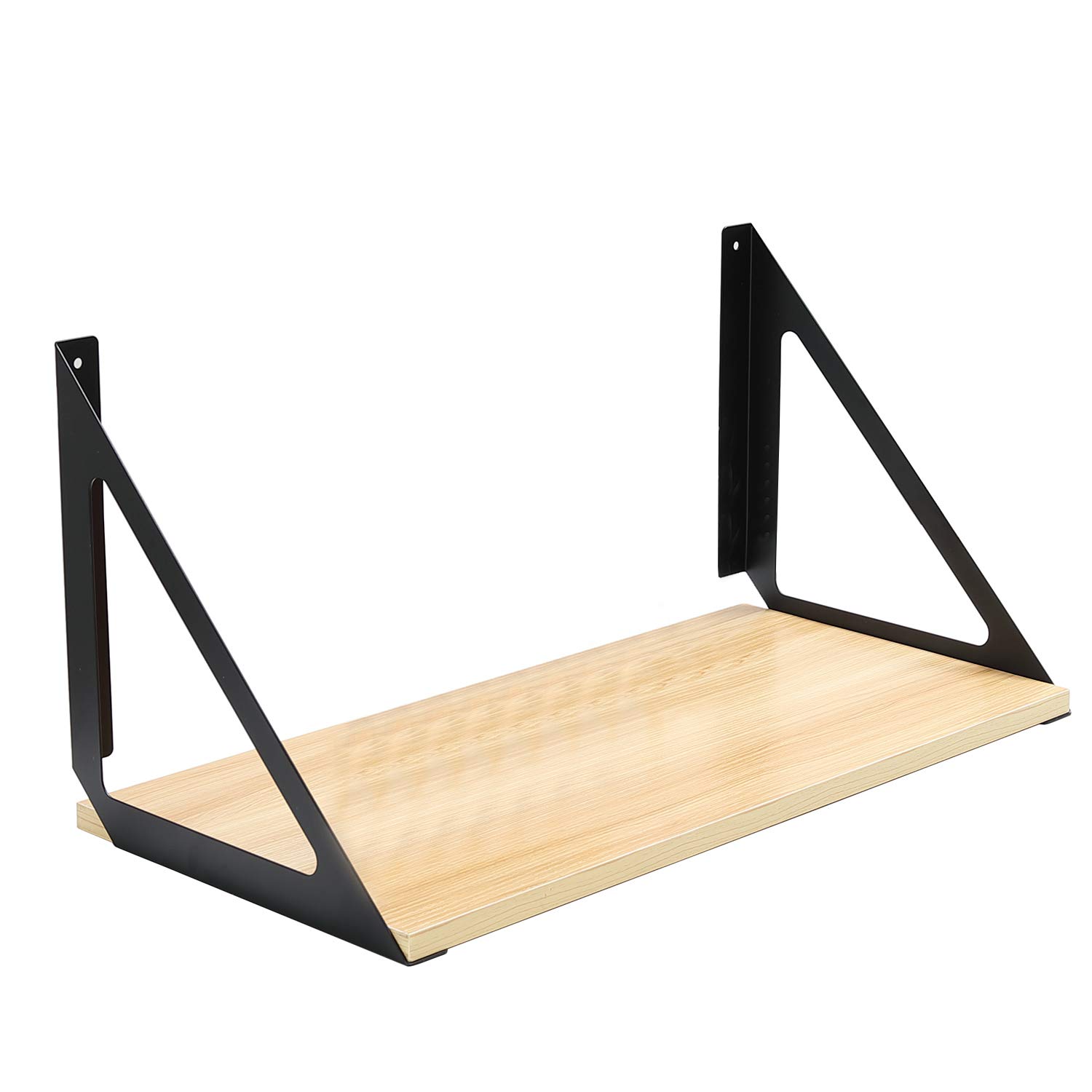 Buy 12 Inch Shelf Brackets Triangle, Wall ed Industrial Black Corner
