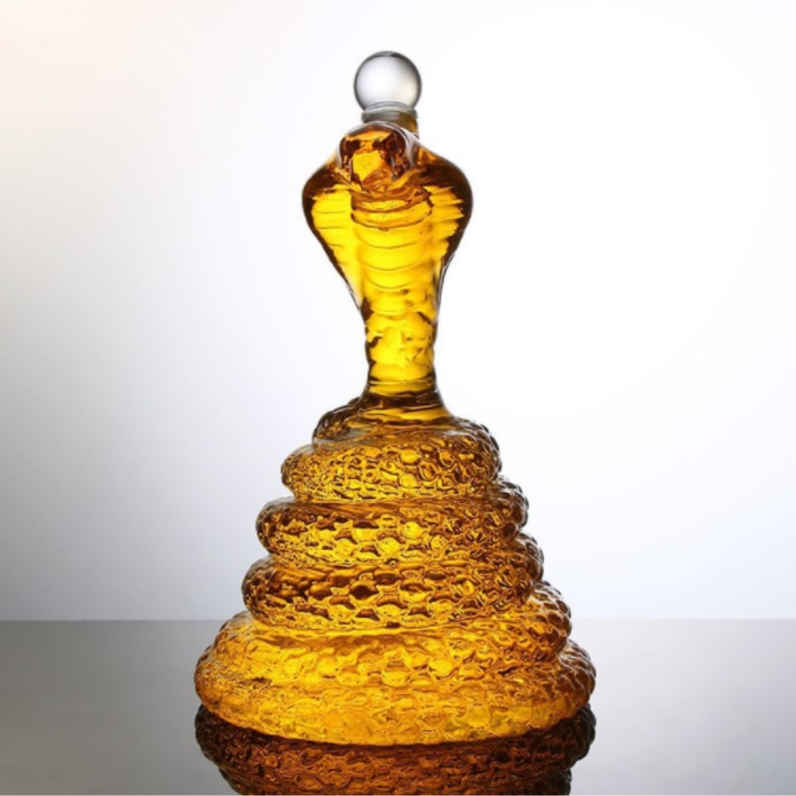 Accesorios para Vino Decantador De Vino Cristal con Forma Serpiente, Adorno For Decoración del Hogar Cata De Vinos Restaurante(500ml)