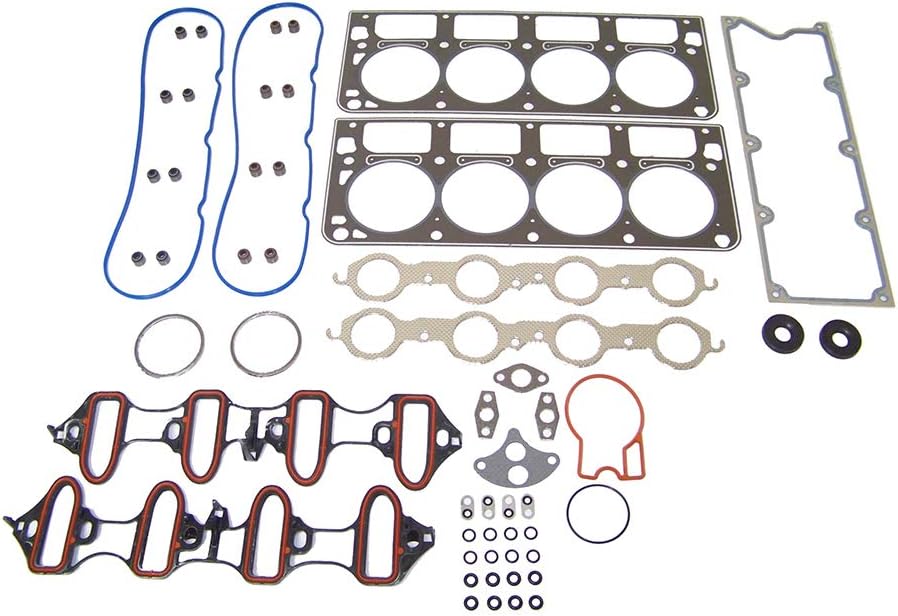 DNJ HGS3160 Head Gasket Set for 1999-2000 Chevrolet, GMC Sierra 2500, Silverado 2500, Suburban 2500 6.0L V8 16V OHV 5967cc