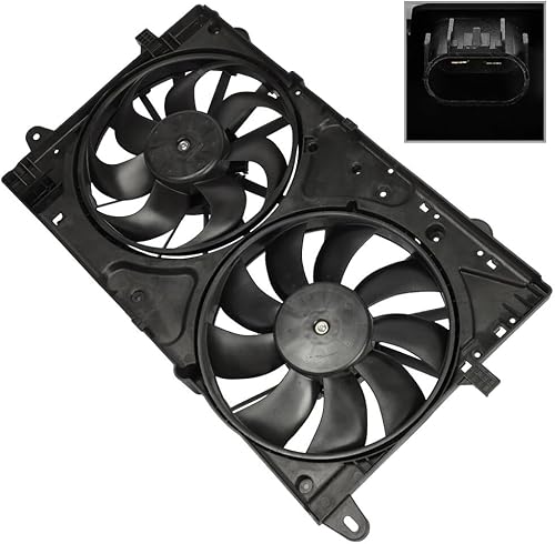 Miniatura 5 de SCITOO Ventilador de refrigeración 620-659 + radiador 13328 apto para Chevrolet 2014-2017 para Impala 2013-2015 para Chevrolet para Malibu 2016 para