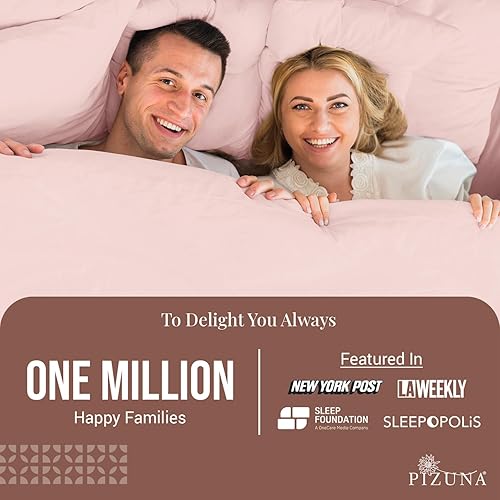 Miniatura 2 de Pizuna Sábanas de algodón puro 100% tamaño Queen, lujosas sábanas de satén de algodón de fibra larga de 400 hilos con bolsillo profundo de 15