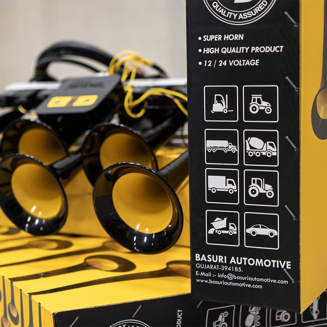 Baby Shark 3.0 | Clacson 12-24 Volts | Musicale Trumpet Klaxon Basuri | 130 Db 20 Melodies | Super Potente Per Camion,Trattore,Agricolo,4x4,Jeep,Bus, Auto,Voiture