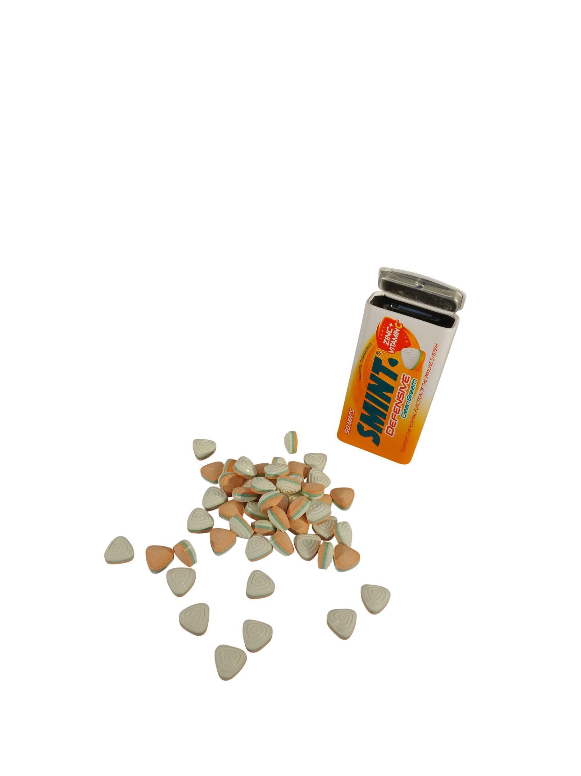 Perfetti Van Melle Smint Menta, Menta Naranja Defensiva, Smints, Smint Clean Breath, 12 Pack, 420 Gramo Total