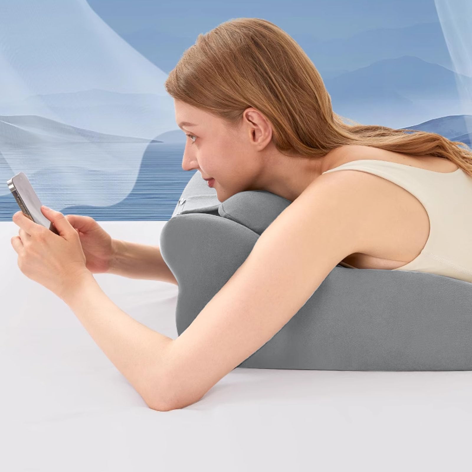 Coussin sexuel pour couples - Coussin triangulaire doux - Avec fonction de soutien - En mousse à mémoire de forme - Coussin lombaire ergonomique support postural pour la colonne vertébrale - Position