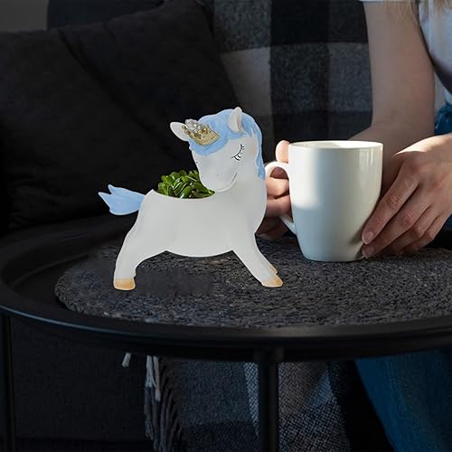 Miniatura 2 de DOITOOL Maceta para exteriores, maceta de resina, maceta decorativa para jardín, bonsái, soporte para plantas de escritorio en casa, oficina,