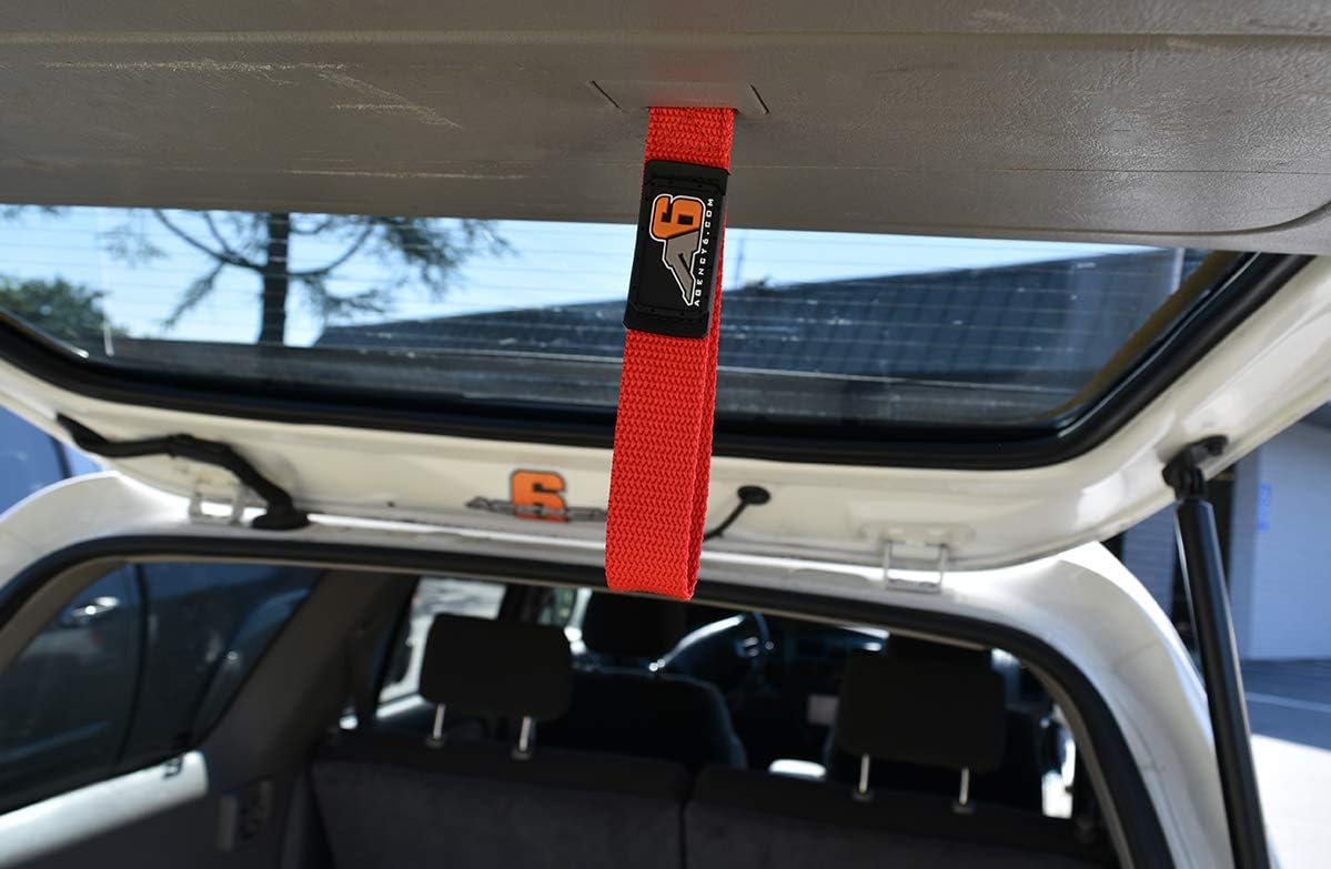 Agency 6 Rear Liftgate Hatch Pull Strap - Fits Toyota 4Runner - 3rd/4th GEN - RED
