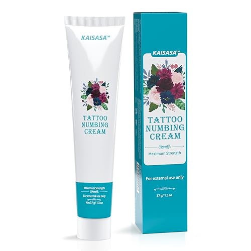 Crema anestésica para tatuajes, 5% crema de lidocaína, crema anestésica sin dolor para tatuajes, 6-8 horas de fuerza extra máxima, la mejor crema de