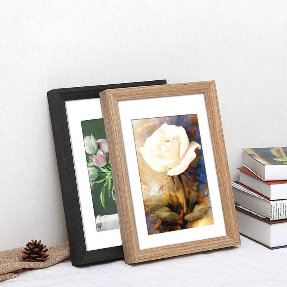 Fotorahmen Personalisiertes Geschenk Massivholz Tiefe Kaffeefarbe B Wand 29,7 × 42,0 cm