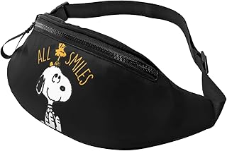 ウエストポーチ 軽量 スヌーピー ウエストバッグ 3way 斜めがけ ワンショルダー 大容量 耐摩擦 多機能 イヤホンホール付き 男女兼用 旅行 通学 バイク アウトドア ランニング 腰ポーチ