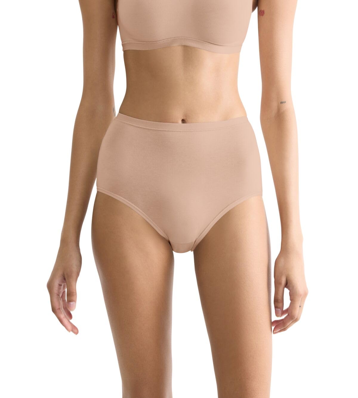 Sloggi Women's Beige Cotton Panties Go Daily Highwaist (X3)